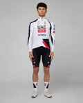 PISSEI Tricou de ciclism cu mânecă lungă de vară - UAE TEAM EMIRATES - XRG 2026 REPLICA - alb/roșu/negru