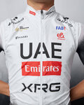 PISSEI Vestă de ciclism - UAE TEAM EMIRATES 2025 - alb/negru