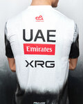PISSEI Tricou de ciclism cu mânecă scurtă - UAE TEAM EMIRATES 2025  - alb/negru