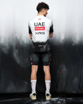 PISSEI Tricou de ciclism cu mânecă scurtă - UAE TEAM EMIRATES 2025  - alb/negru