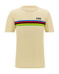 SANTINI Tricou de ciclism cu mânecă scurtă - UCI WORLD CHAMPION - bej
