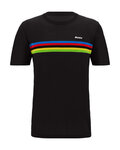 SANTINI Tricou de ciclism cu mânecă scurtă - UCI WORLD CHAMPION - negru