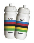 SANTINI Sticlă de apă pentru ciclism - UCI - alb/multicolor