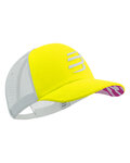 COMPRESSPORT Șapcă de ciclism - TRUCKER CAP - galben/gri