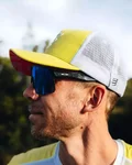 COMPRESSPORT Șapcă de ciclism - TRUCKER CAP - galben/gri