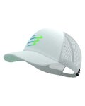 COMPRESSPORT Șapcă de ciclism - TRUCKER CUP - alb/albastru/verde