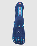 COMPRESSPORT Șosete clasice de ciclism - PRO RACING V4.0 RUN HIGH - albastru