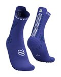 COMPRESSPORT Șosete clasice de ciclism - PRO RACING SOCKS V4.0 TRAIL - albastru