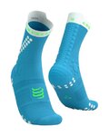 COMPRESSPORT Șosete clasice de ciclism - PRO RACING SOCKS V4.0 TRAIL - albastru