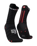 COMPRESSPORT Șosete clasice de ciclism - PRO RACING SOCKS V4.0 ULTRALIGHT RUN - negru