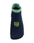 COMPRESSPORT Șosete de gleznă de ciclism - PRO RACING SOCKS V4.0 ULTRALIGHT RUN - albastru/albastru deschis