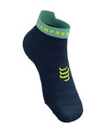 COMPRESSPORT Șosete de gleznă de ciclism - PRO RACING SOCKS V4.0 ULTRALIGHT RUN - albastru/albastru deschis