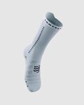 COMPRESSPORT Șosete clasice de ciclism - PRO RACING SOCKS V4.0 ULTRALIGHT BIKE - alb/negru