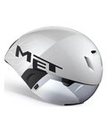 MET Cască de ciclism - CODATRONCA - alb/argintiu
