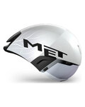 MET Cască de ciclism - CODATRONCA - alb/argintiu