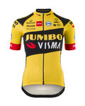 AGU Tricou de ciclism cu mânecă scurtă - JUMBO-VISMA '20 LADY - negru/galben