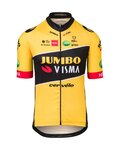 AGU Tricou de ciclism cu mânecă scurtă - JUMBO-VISMA 2022 - negru/galben