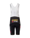 AGU Pantaloni scurți de ciclism cu bretele - JUMBO-VISMA 22 KIDS - negru