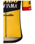 AGU Tricou de ciclism cu mânecă scurtă - JUMBO-VISMA 2023 - galben/negru