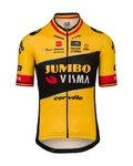 AGU Tricou de ciclism cu mânecă scurtă - JUMBO-VISMA 2023 WOUT VAN AERT - negru/galben