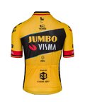AGU Tricou de ciclism cu mânecă scurtă - JUMBO-VISMA 2023 WOUT VAN AERT - negru/galben