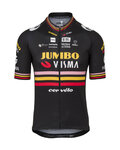 AGU Tricou de ciclism cu mânecă scurtă - JUMBO-VISMA TRIPLE VICTORY 2023 - negru