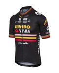 AGU Tricou de ciclism cu mânecă scurtă - JUMBO-VISMA TRIPLE VICTORY 2023 - negru