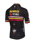 AGU Tricou de ciclism cu mânecă scurtă - JUMBO-VISMA TRIPLE VICTORY 2023 - negru