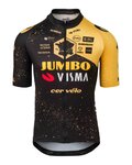 AGU Tricou de ciclism cu mânecă scurtă - JUMBO-VISMA VELODROME TDF 2023 - galben/negru