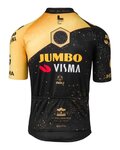 AGU Tricou de ciclism cu mânecă scurtă - JUMBO-VISMA VELODROME TDF 2023 - galben/negru