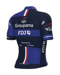 ALÉ Tricou de ciclism cu mânecă scurtă - GROUPAMA FDJ 2023 - alb/roșu/albastru