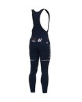 ALÉ Pantaloni de ciclism lungi cu bretele - GROUPAMA FDJ 2023 - albastru