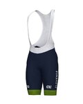 ALÉ Pantaloni scurți de ciclism cu bretele - SLOVENIA NATIONAL 23 - verde/albastru