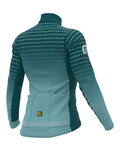 ALÉ Tricou de cilism pentru iarnă cu mânecă lungă - BULLET LADY WINTER - turcoaz
