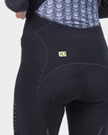 ALÉ Pantaloni de ciclism 3/4 cu bretele - ESSENTIAL LADY WNT - negru