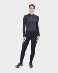ALÉ Pantaloni de ciclism lungi fără bretele - ESSENTIAL LADY WNT - negru