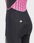 ALÉ Pantaloni de ciclism 3/4 cu bretele - ESSENTIAL LADY WNT - negru