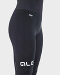 ALÉ Pantaloni de ciclism lungi cu bretele - FUTURE WARM LADY - negru