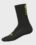 ALÉ Șosete clasice de ciclism - STRADA 2.0 WINTER - galben/negru