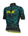 ALÉ Tricou de ciclism cu mânecă scurtă - GLASS - albastru/negru