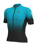 ALÉ Tricou de ciclism cu mânecă scurtă - DOTS - negru/albastru deschis