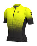 ALÉ Tricou de ciclism cu mânecă scurtă - DOTS - negru/galben