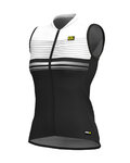ALÉ Tricoul de ciclism fără mâneci - SLIDE LADY  - negru/alb