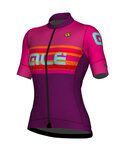 ALÉ Tricou de ciclism cu mânecă scurtă - SUMMER LADY - roz/mov
