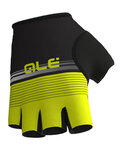 ALÉ Mănuși de ciclism fără degete - CLASSICHE DEL NORD - galben/negru