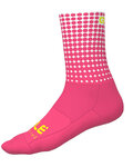 ALÉ Șosete clasice de ciclism - DOTS  - roz
