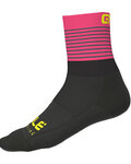 ALÉ Șosete clasice de ciclism - PIUMA  - negru/roz