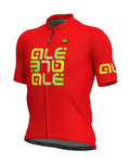ALÉ Tricou de ciclism cu mânecă scurtă - MIRROR - roșu