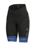 ALÉ Pantaloni scurți de ciclism fără bretele - THE END LADY - negru/albastru