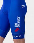 ALÉ Pantaloni scurți de ciclism cu bretele - BIKE EXCHANGE 2022 - alb/albastru